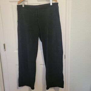 Women's Patagonia Plush Synchilla Pants- Black- X-Large